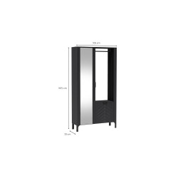 Garderoba Malumi MM11 Jarstol Czarny Painflow