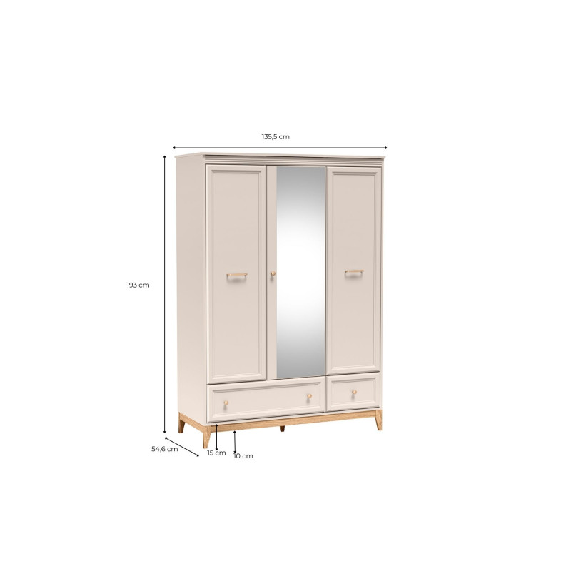 Szafa z lustrem Windsor W15 Jarstol