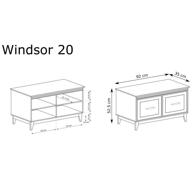 Szafka na buty W-20 Windsor | Domowanie.pl