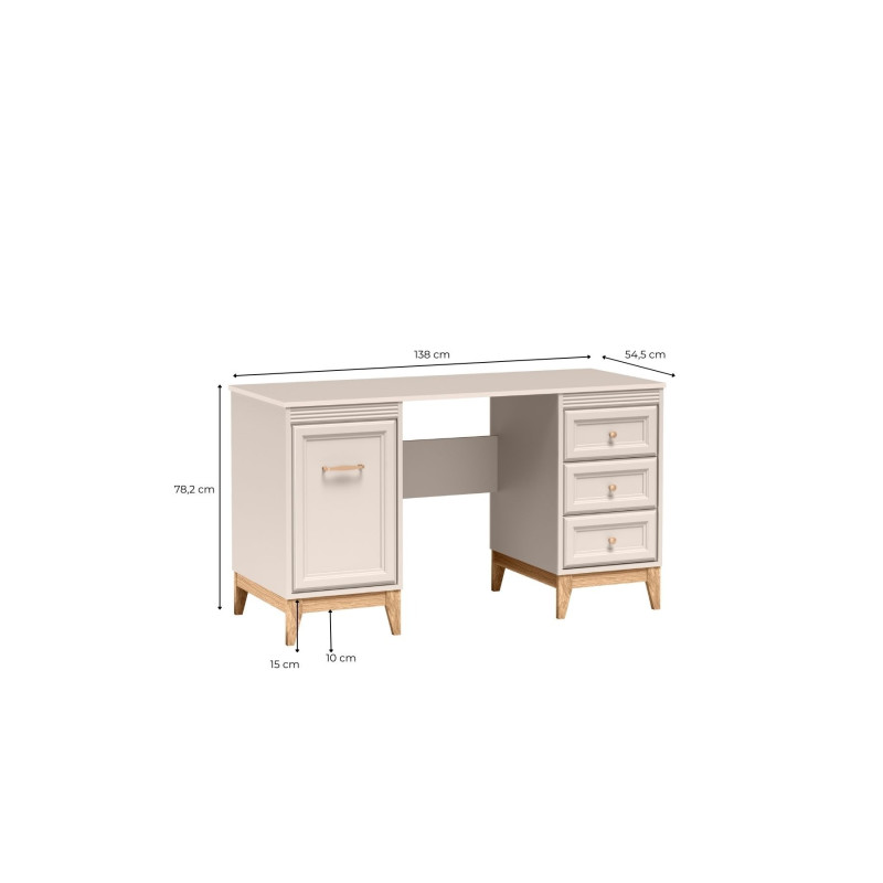 Biurko Windsor W-14 z szufladami – kup teraz