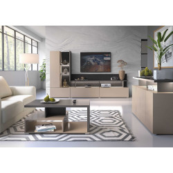 Komoda 4D Serio Typ 43 Congo/Antracyt/Czarny Helvetia Wieruszów