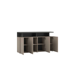 Komoda 4D Serio Typ 43 Congo/Antracyt/Czarny Helvetia Wieruszów