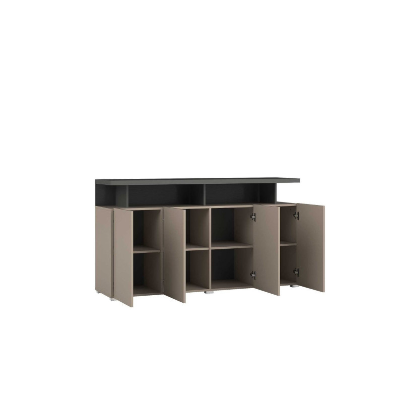 Komoda 4D Serio Typ 43 Congo/Antracyt/Czarny Helvetia Wieruszów