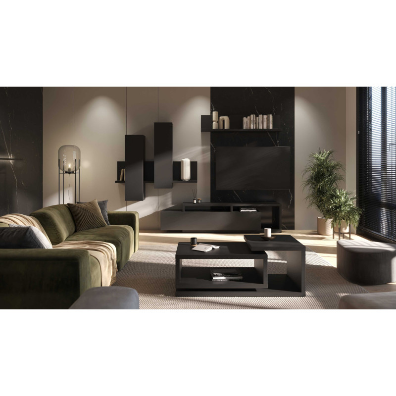 Meblościanka Bota Typ 09 Czarny supermat Helvetia Wieruszów