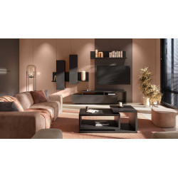 Meblościanka Bota Typ 09 Czarny supermat Helvetia Wieruszów