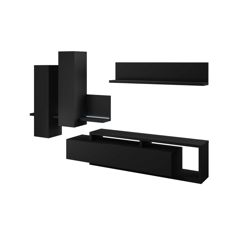 Meblościanka Bota Typ 09 Czarny supermat Helvetia Wieruszów