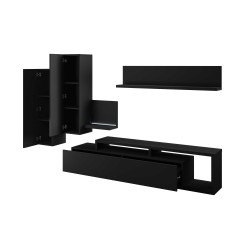 Meblościanka Bota Typ 09 Czarny supermat Helvetia Wieruszów