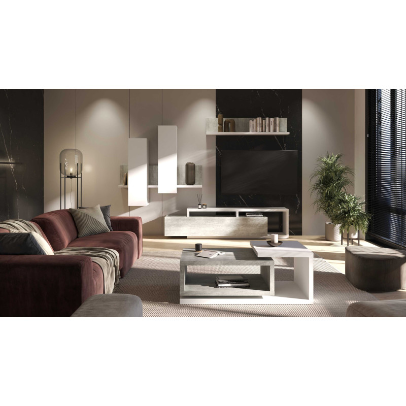 Półka Bota Typ 01 Biały/Beton Colorado Helvetia Wieruszów