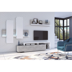 Szafka RTV Bota Typ 40 Biały/Beton Colorado Helvetia Wieruszów