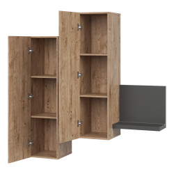 Witryna wisząca Bota Typ 04 Antracyt/Dąb Ribbec Helvetia Wieruszów