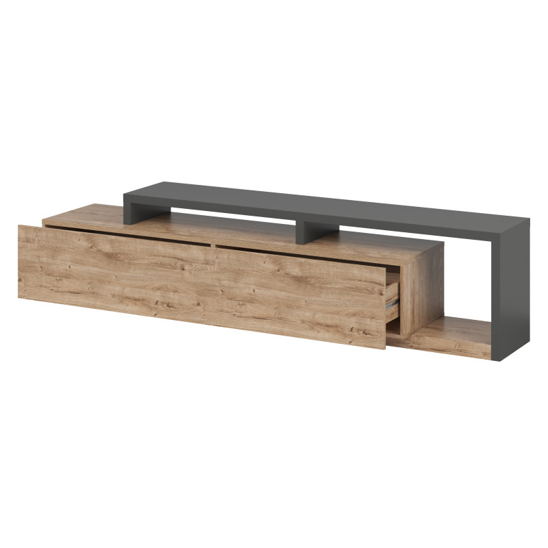 Szafka RTV Bota Typ 40 Antracyt/Dąb Ribbec Helvetia Wieruszów