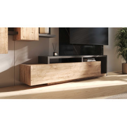 Szafka RTV Bota Typ 40 Antracyt/Dąb Ribbec Helvetia Wieruszów