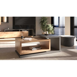 Stolik kawowy Bota Typ 97 Antracyt/Dąb Ribbec Helvetia Wieruszów