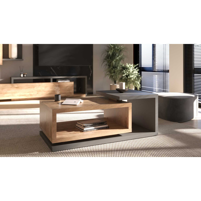 Stolik kawowy Bota Typ 97 Antracyt/Dąb Ribbec Helvetia Wieruszów