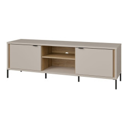 Szafka RTV 160 cm Seravel SVLT131 piaskowy/dąb mauvella