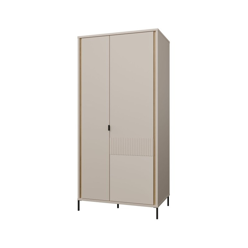 Szafa otwierana 95 cm Seravel SVLS821R piaskowy/dąb mauvella