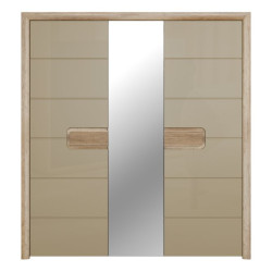 Szafa trzydrzwiowa Tiziano TZMS83 dąb antyczny/beżowy