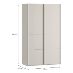 Szafa przesuwna 120 cm Sophistispace SSQS62411 piaskowy