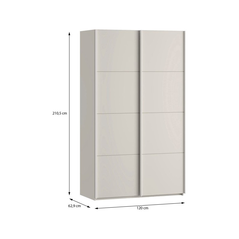 Szafa przesuwna 120 cm Sophistispace SSQS62411 piaskowy