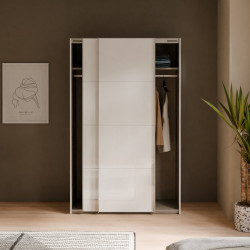 Szafa przesuwna 120 cm Sophistispace SSQS62411 biały połysk