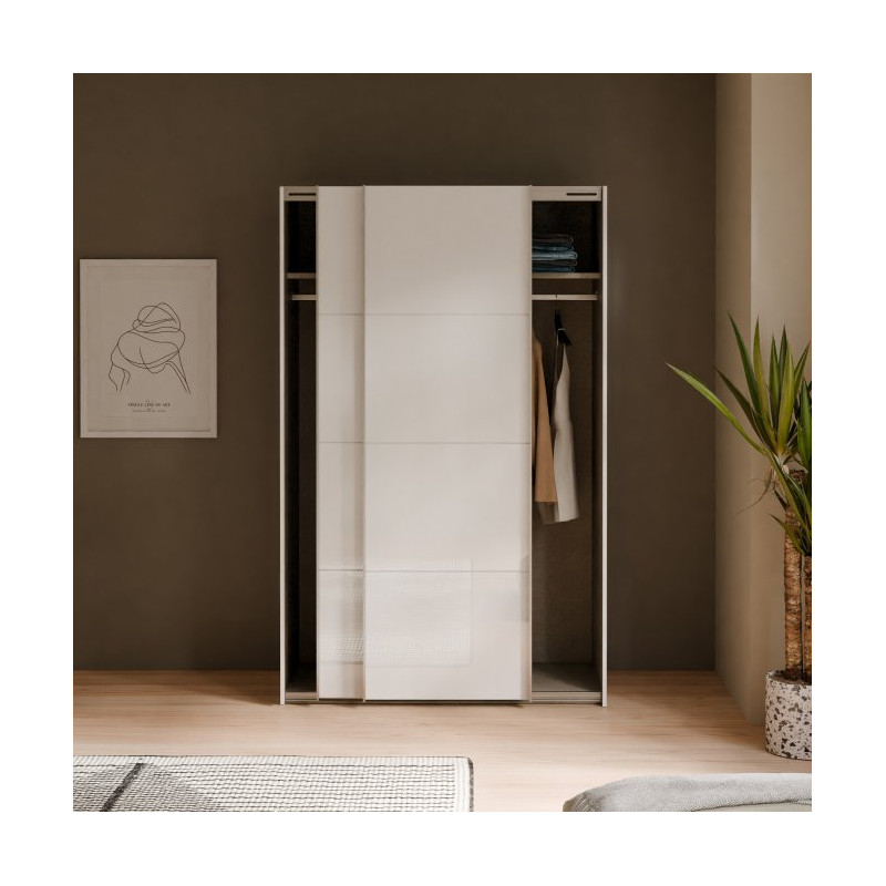 Szafa przesuwna 120 cm Sophistispace SSQS62411 biały połysk