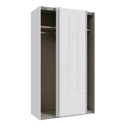 Szafa przesuwna 120 cm Sophistispace SSQS62411 biały połysk
