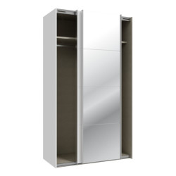 Szafa przesuwna 120 cm z lustrem Sophistispace SSQS62412 biały