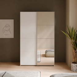 Szafa przesuwna 120 cm z lustrem Sophistispace SSQS62412 biały