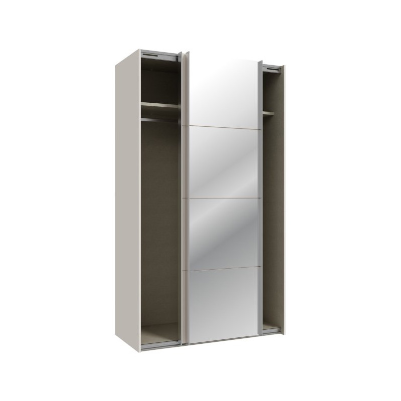 Szafa przesuwna 120 cm z lustrem Sophistispace SSQS62412 beżowy