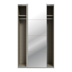 Szafa przesuwna 120 cm z lustrem Sophistispace SSQS62412 beżowy