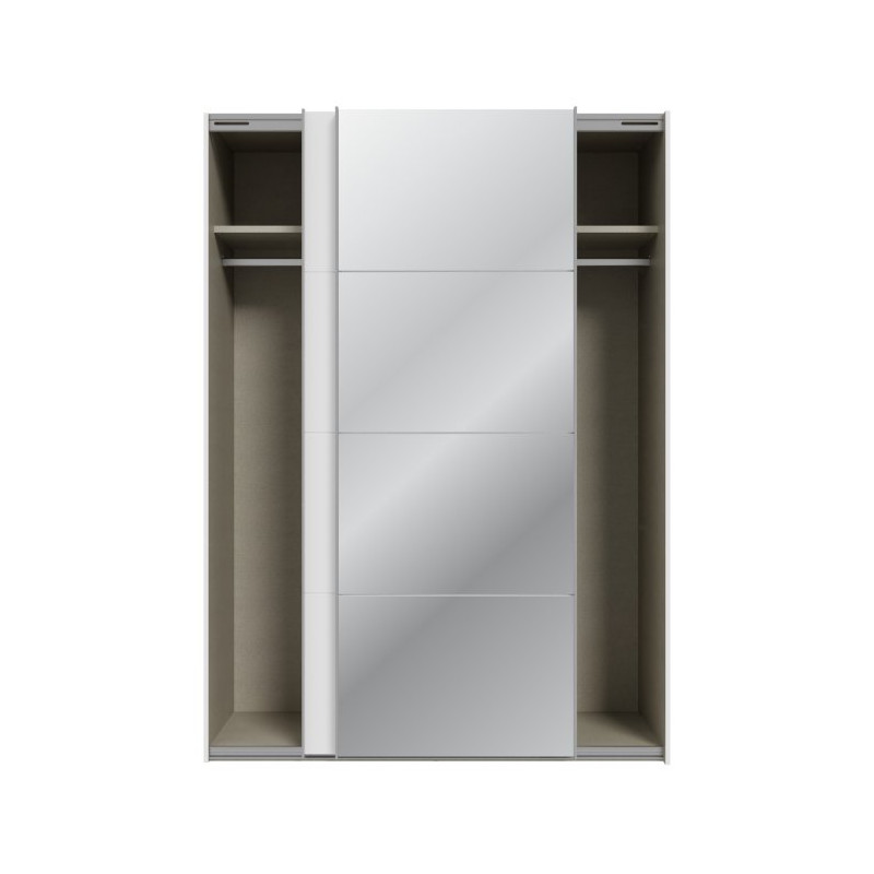 Szafa przesuwna 150 cm z lustrem Sophistispace SSQS72414 biały połysk