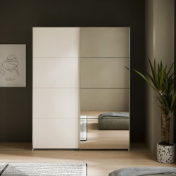 Szafa przesuwna 150 cm z lustrem Sophistispace SSQS72414 piaskowy