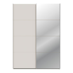 Szafa przesuwna 150 cm z lustrem Sophistispace SSQS72414 piaskowy
