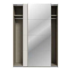 Szafa przesuwna 150 cm z lustrem Sophistispace SSQS72414 piaskowy