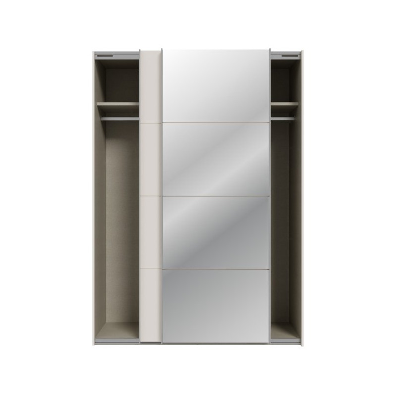 Szafa przesuwna 150 cm z lustrem Sophistispace SSQS72414 piaskowy