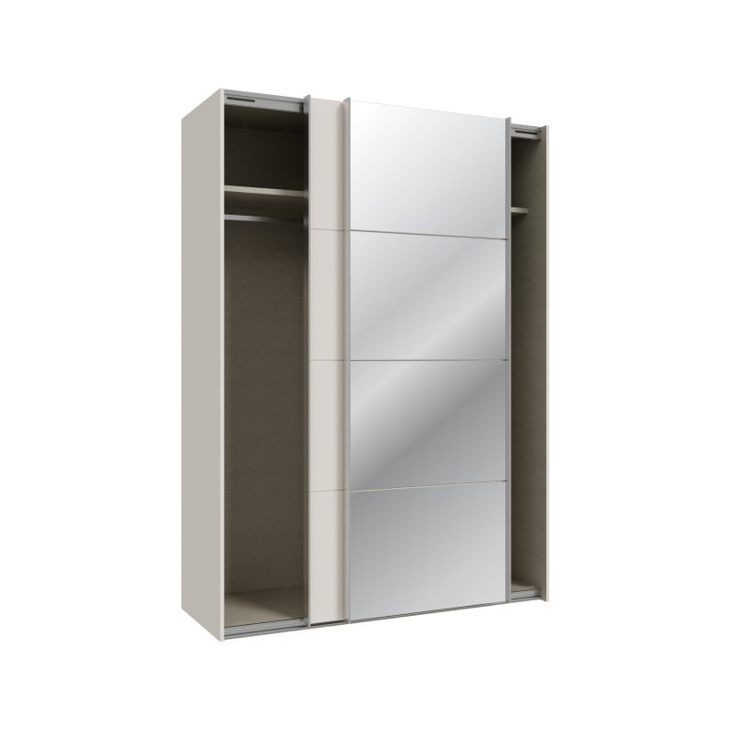Szafa przesuwna 150 cm z lustrem Sophistispace SSQS72414 piaskowy