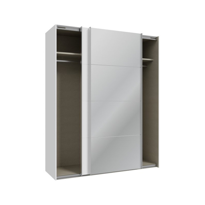 Szafa przesuwna 170 cm z lustrem Sophistispace SSQS82412 biały
