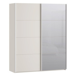 Szafa przesuwna 170 cm z lustrem Sophistispace SSQS82412 piaskowy
