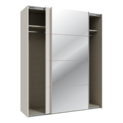 Szafa przesuwna 170 cm z lustrem Sophistispace SSQS82412 piaskowy