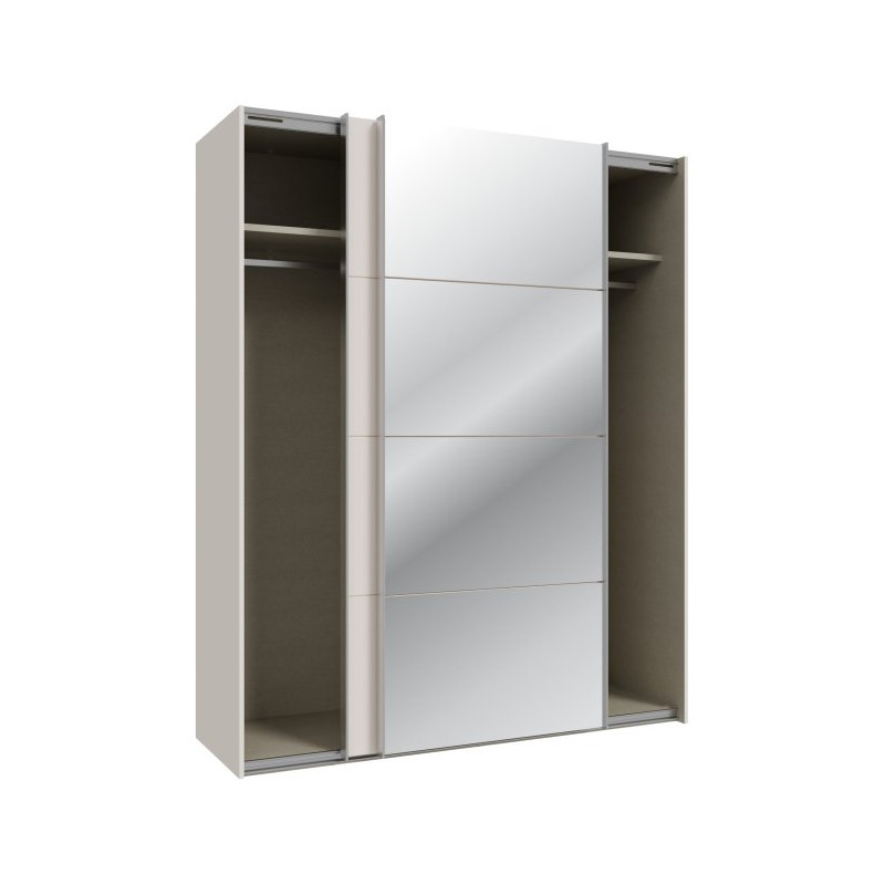 Szafa przesuwna 170 cm z lustrem Sophistispace SSQS82412 piaskowy
