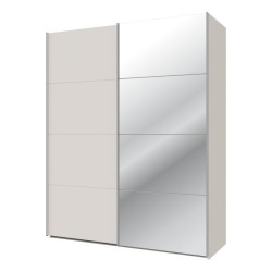 Szafa przesuwna 170 cm z lustrem Sophistispace SSQS82412 piaskowy