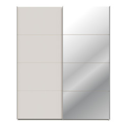 Szafa przesuwna 170 cm z lustrem Sophistispace SSQS82412 piaskowy