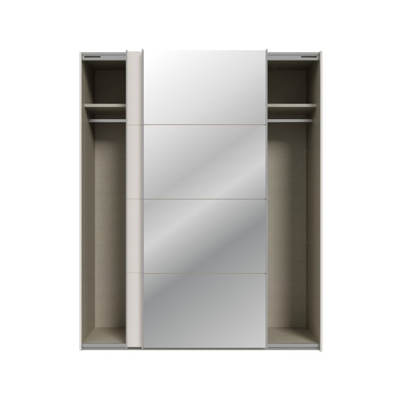 Szafa przesuwna 170 cm z lustrem Sophistispace SSQS82412 piaskowy