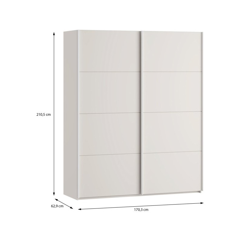 Szafa przesuwna 170 cm Sophistispace SSQS82411 piaskowy