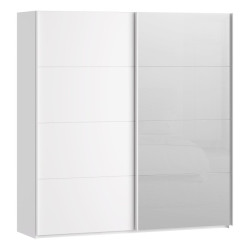Szafa przesuwna 200 cm z lustrem Sophistispace SSQS32414 biały