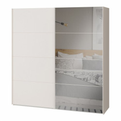 Szafa przesuwna 200 cm z lustrem Sophistispace SSQS32414 piaskowy