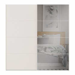 Szafa przesuwna 200 cm z lustrem Sophistispace SSQS32414 piaskowy