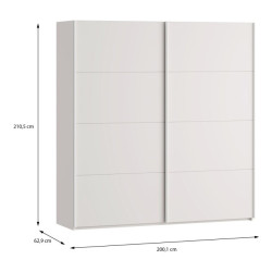 Szafa przesuwna 200 cm Sophistispace SSQS32411 piaskowy