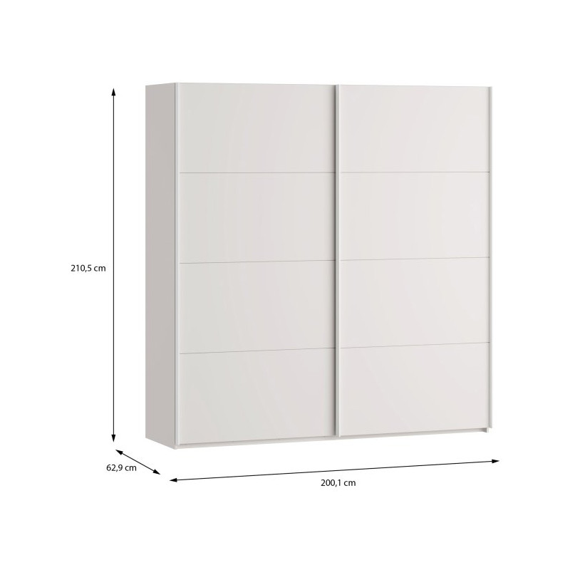 Szafa przesuwna 200 cm Sophistispace SSQS32411 piaskowy