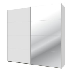 Szafa przesuwna 220 cm z lustrem Sophistispace SSQS92413 biały